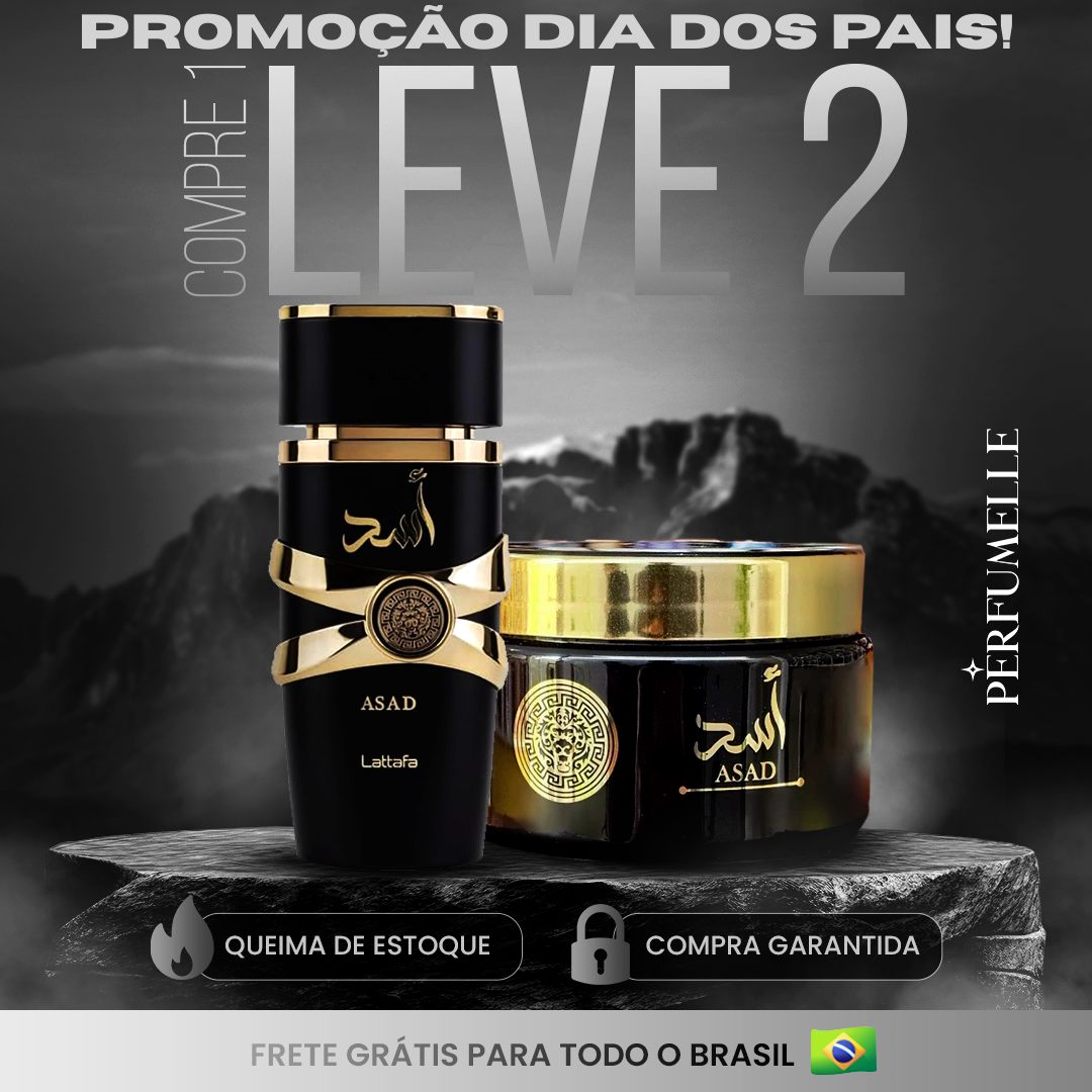 Compre 1 e Leve 2 - PERFUME ASAD 100ml + PASTA ASAD 200gr - DIA DOS PAIS